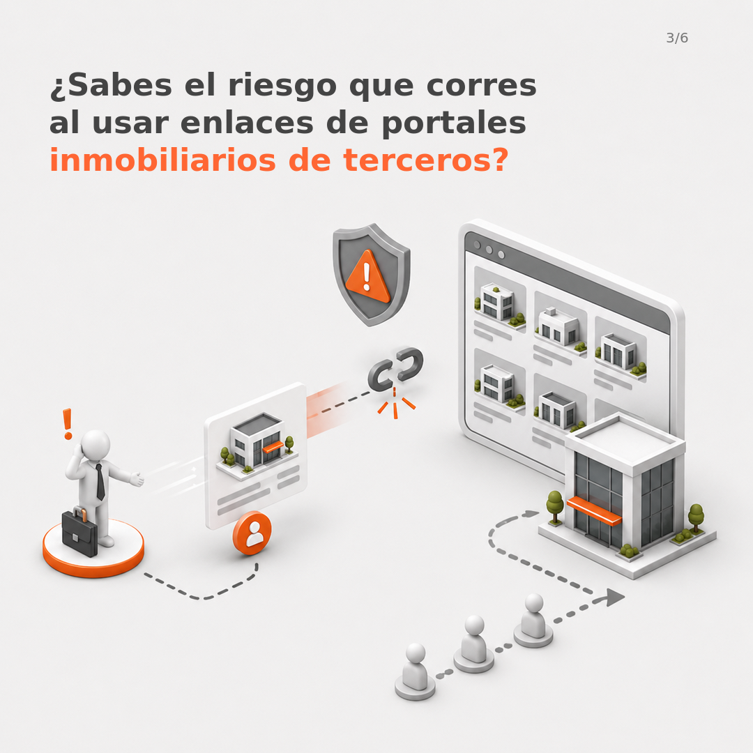 ¿Sabes el riesgo que corres al usar enlaces de portales inmobiliarios de terceros?